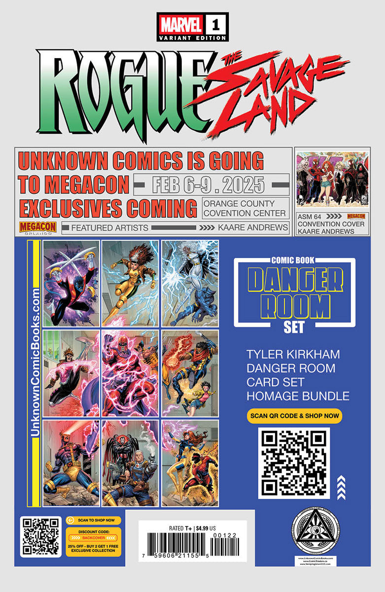 [Signed by Nathan Szerdy] Rogue: The Savage Land #1 Unknown Comics Nathan Szerdy Exclusive Var (06/2025)