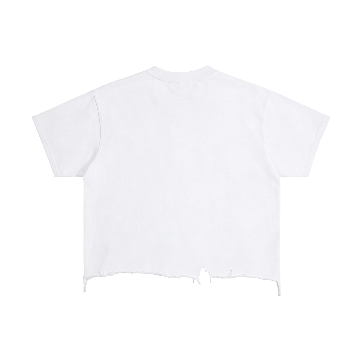 Luv Money White Distressed Hem Washed Shirt Streetwear Cotton 240GSM DTG Print Tee