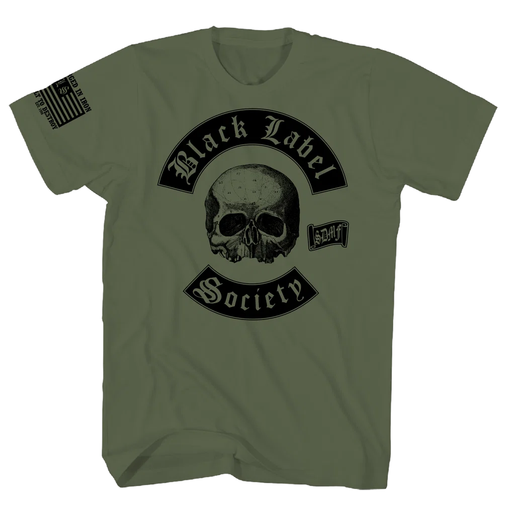 Black Label Society Green Flag T-Shirt | Officially Licensed Black Label Society Merchandise