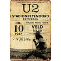 U2 in Concert Rotterdam Vintage Style Metal Tin Sign Ad