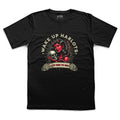 Gothic Devil Girl Skull T-Shirt, Pin Up Dark Humor Tee, Alternative Streetwear Apparel