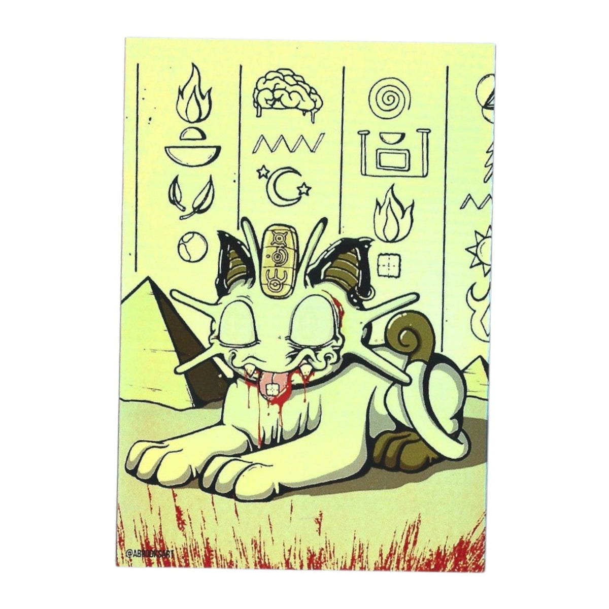 Aaron Brooks Fluff-Meowth (Zombie) Sticker