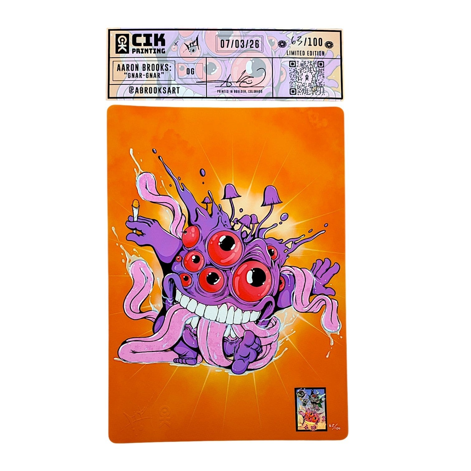 Aaron Brooks "Gnar-Gnar " Print