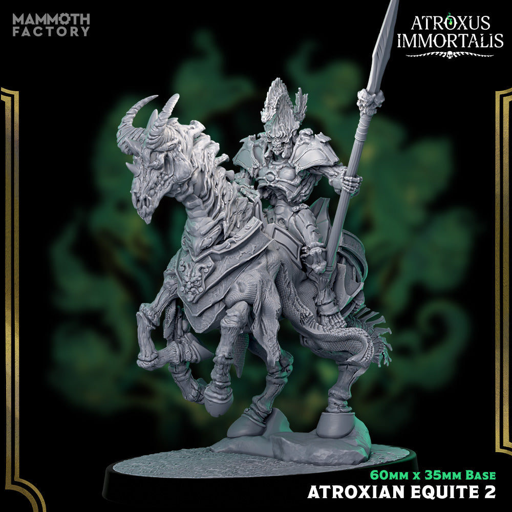 Atroxian Equite: Sculpt 2 (Skeleton Warrior Cavalry Unit)