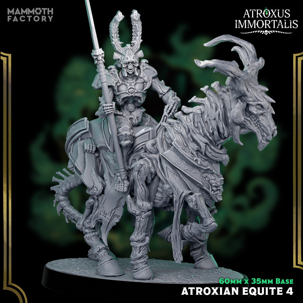 Atroxian Equite: Sculpt 4 (Skeleton Warrior Cavalry Unit)