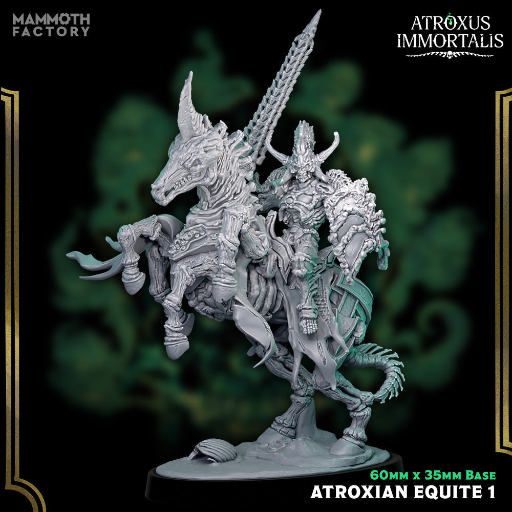 Atroxian Equite: Sculpt 1 (Skeleton Warrior Cavalry Unit)