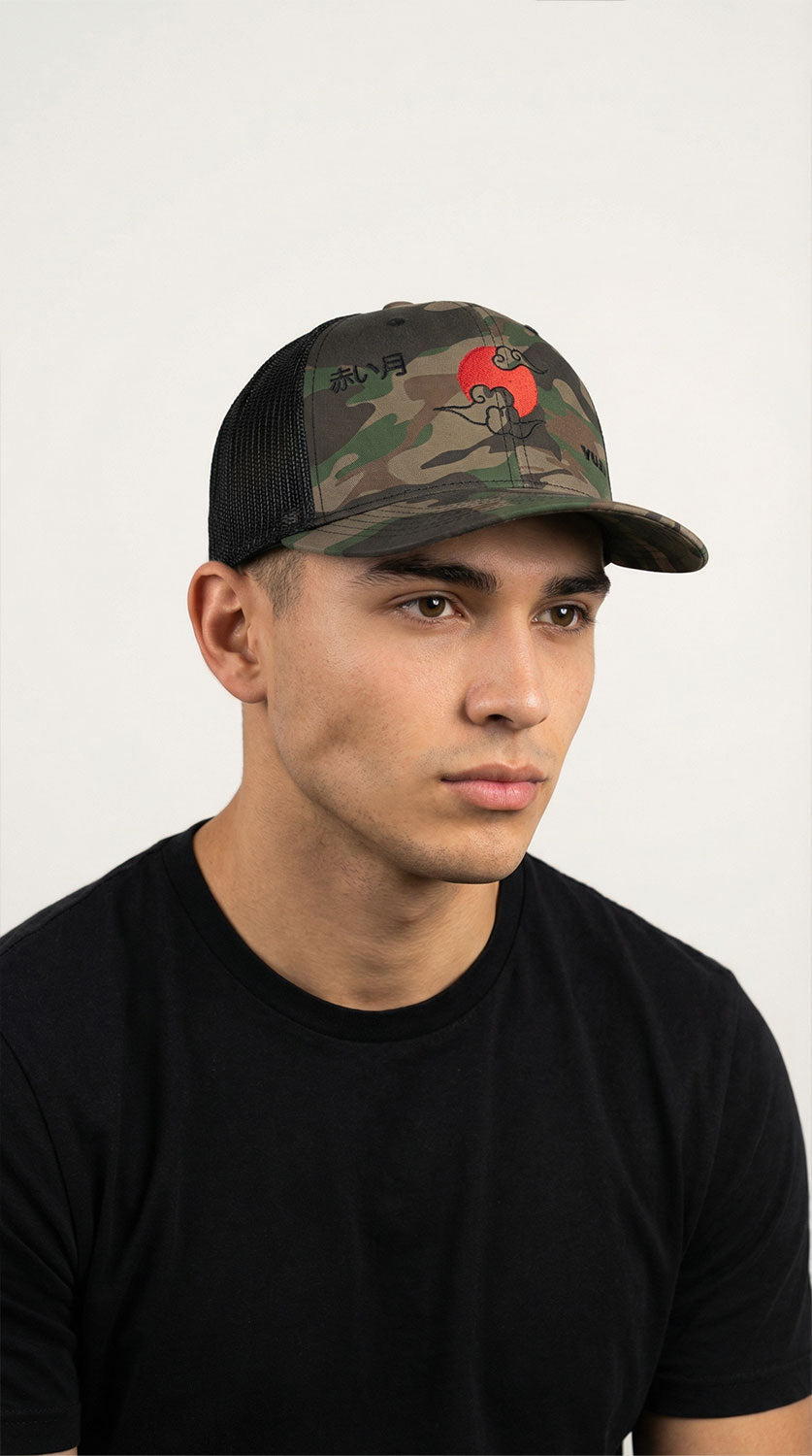 Red Moon Camouflage Trucker Hat