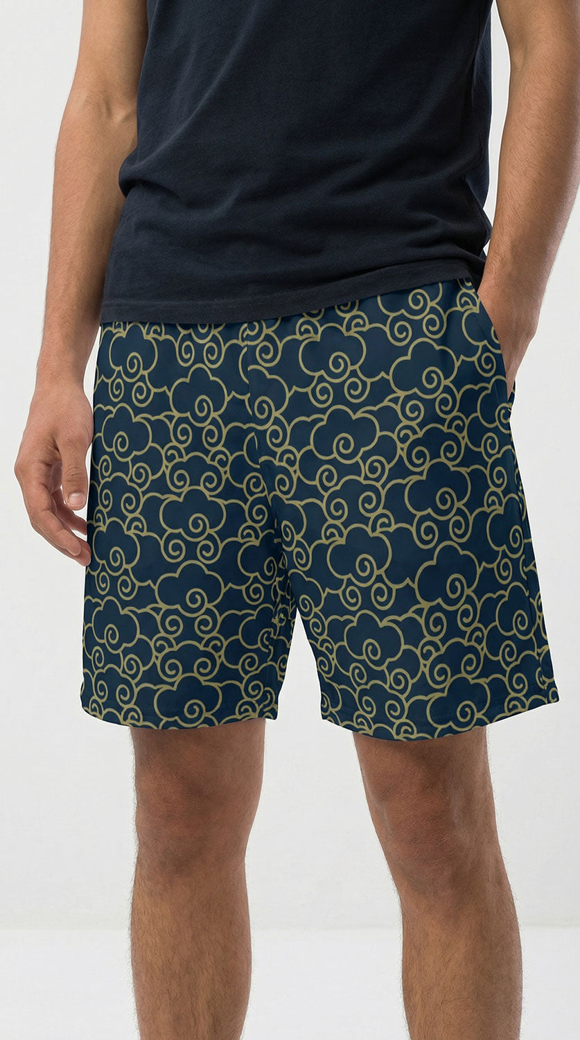 Japanese Clouds Swim Trunks