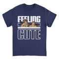 Classic Paintings Cherubs Feeling Cute Raphael Navy T-Shirt