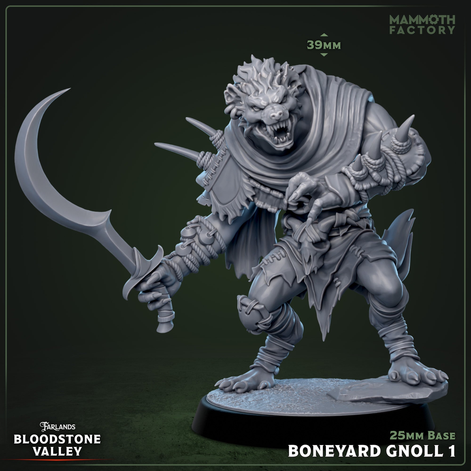 Boneyard Gnoll: Sculpt 1