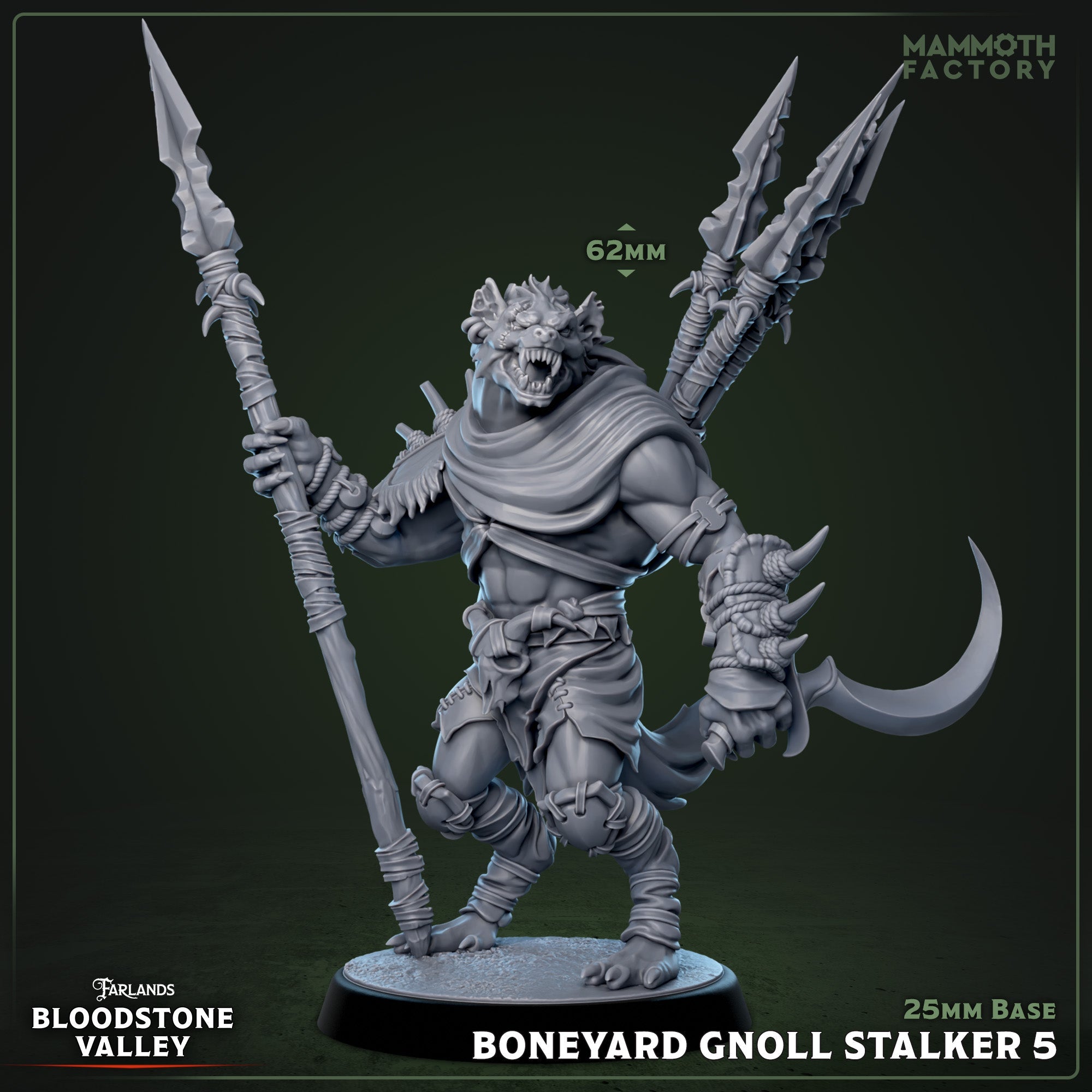 Boneyard Gnoll Stalker: Sculpt 5