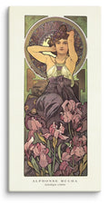 Alphonse Mucha Amethyst Canvas Print (16" X 32")