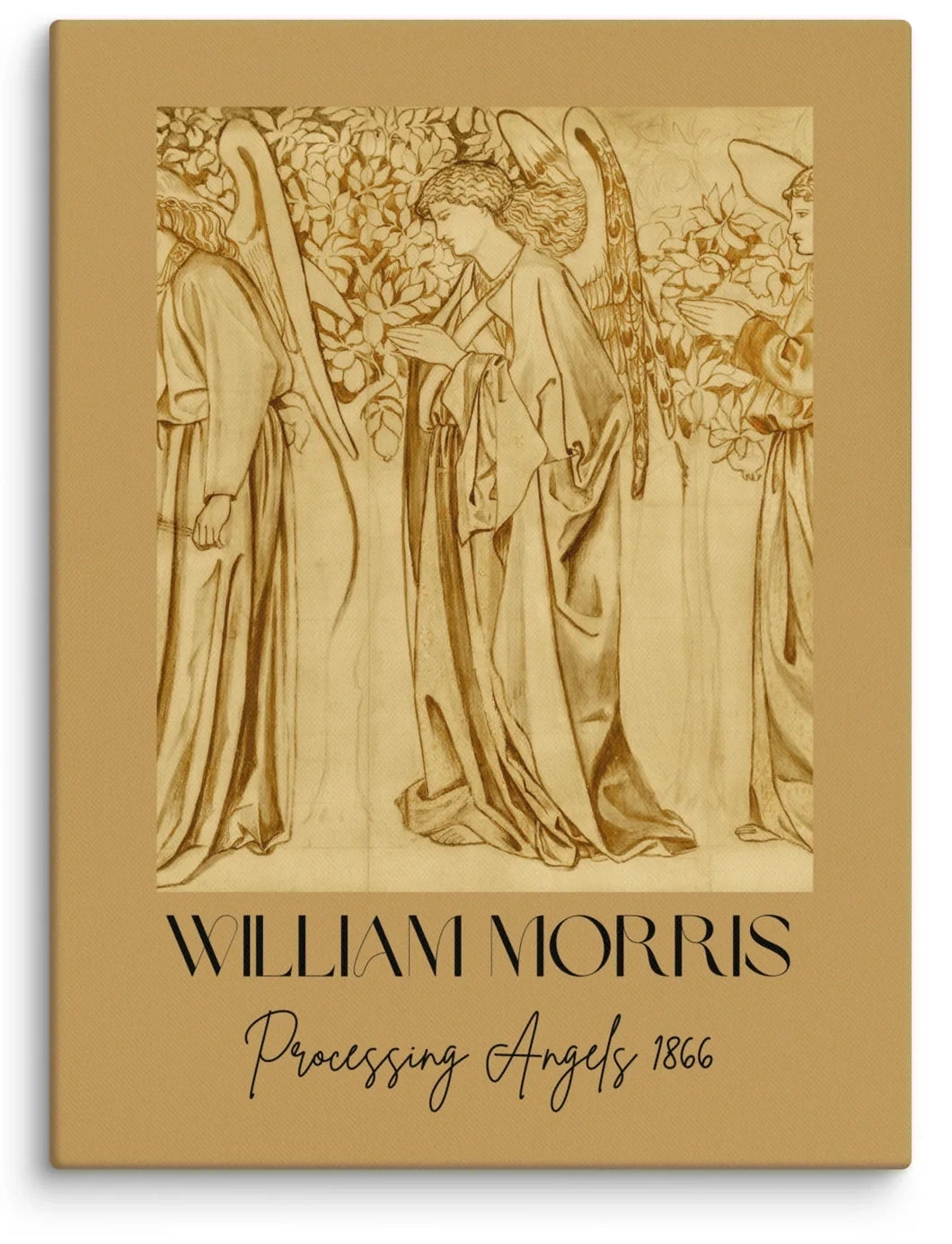 William Morris Processing Angels 1866 Canvas Print (18" X 24")