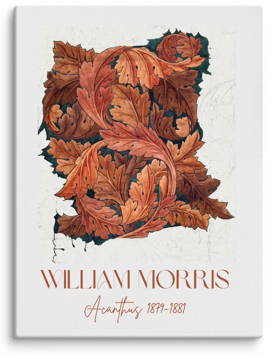 William Morris Acanthus Canvas Print (18" X 24")