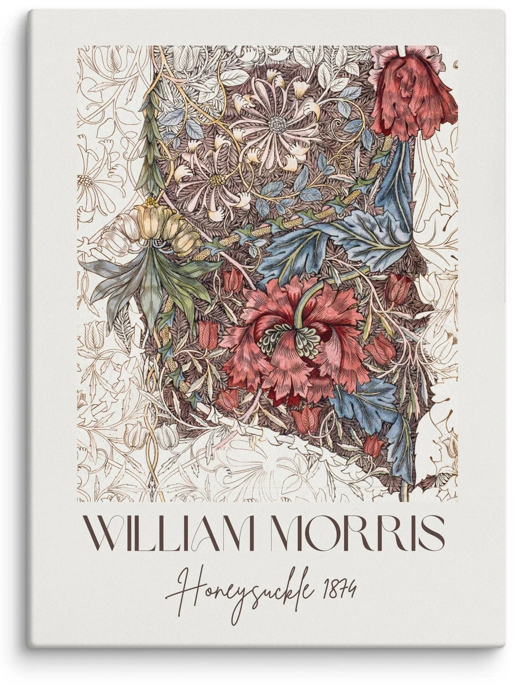 William Morris Honeysuckle 1874 Canvas Print (18" X 24")