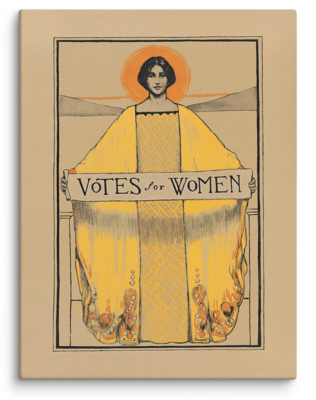 Bertha Margaret Boye Votes For Women 1913 Canvas Print (18" X 24")