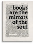 Books Are The Mirrors Of The Soul Canvas Print (18" X 24")