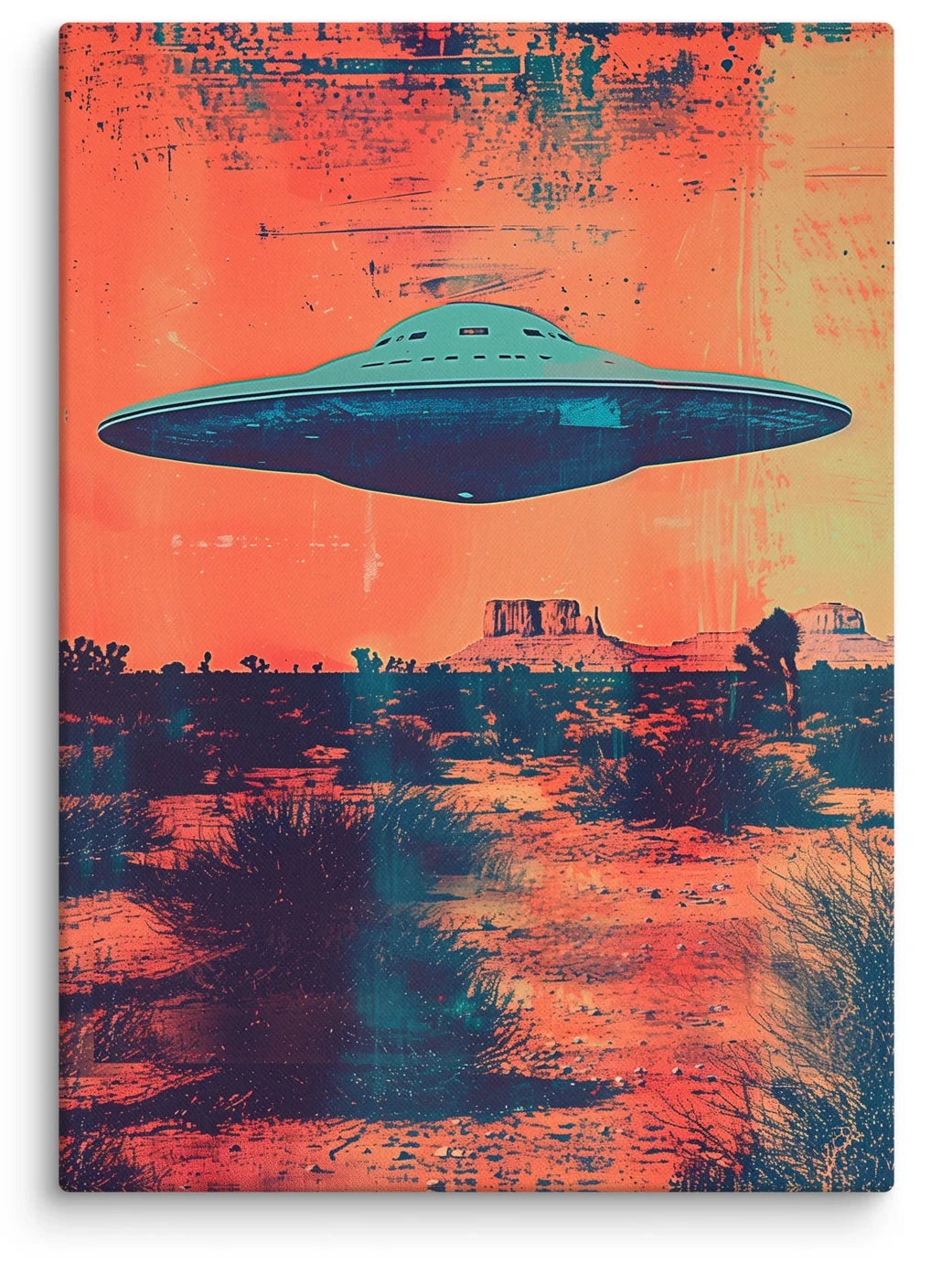 Tangerine Sky Canvas Print (20" X 28")