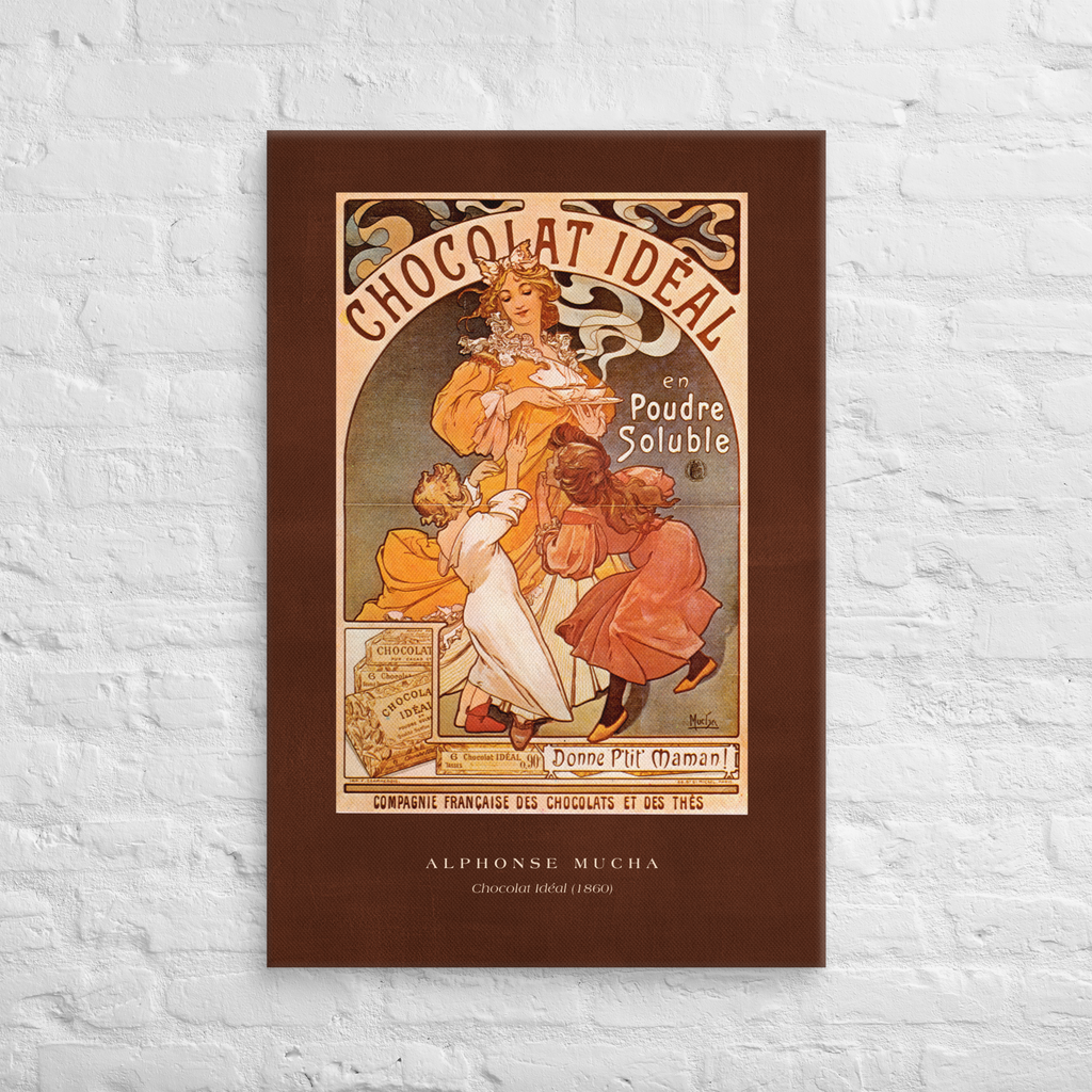 Alphonse Mucha Chocolat Idéal Canvas Print 1860 (24" X 36")