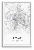 Rome Cartography Canvas Print (24" X 36")