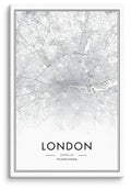 London Cartography Canvas Print (24" X 36")