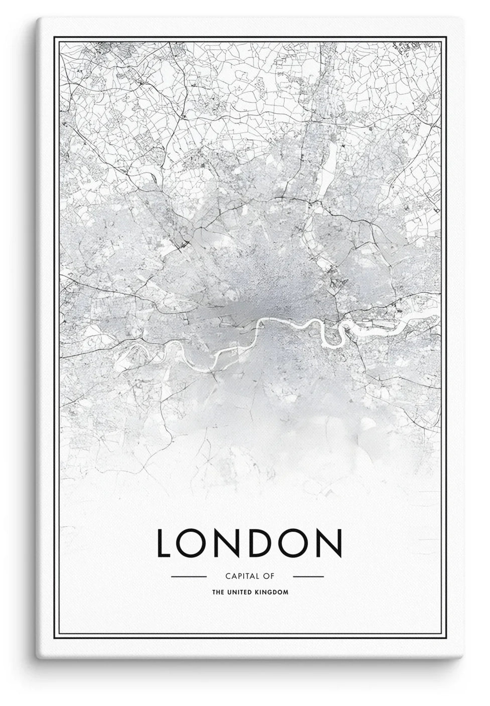 London Cartography Canvas Print (24" X 36")