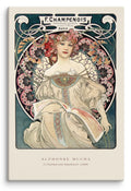Alphonse Mucha F. Champenois Imprimeur 1898 Canvas Print (24" X 36")