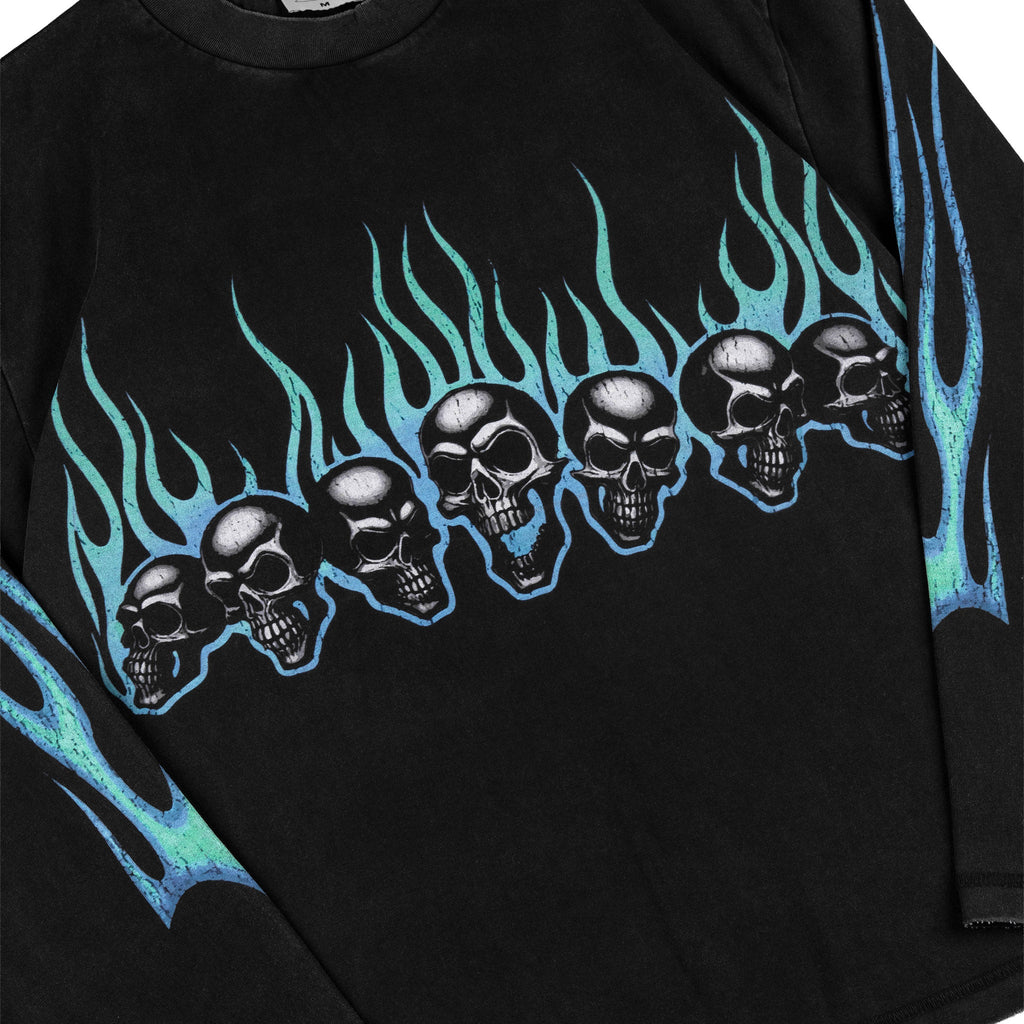 Commons Anarchy Long Sleeve Tee Vintage Black