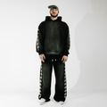 Commons Pearled Star Hoodie Vintage Black