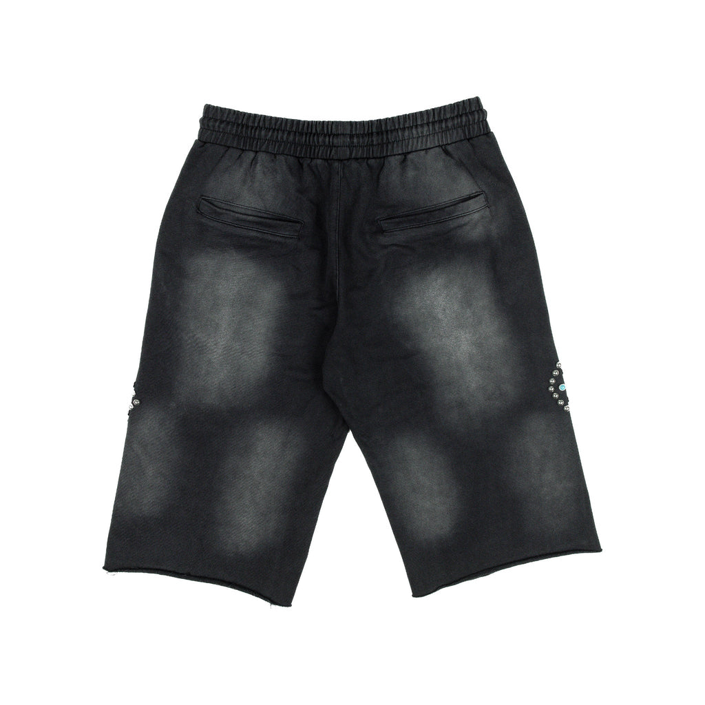 Commons Turquoise Rivet Sweatshort Vintage Black