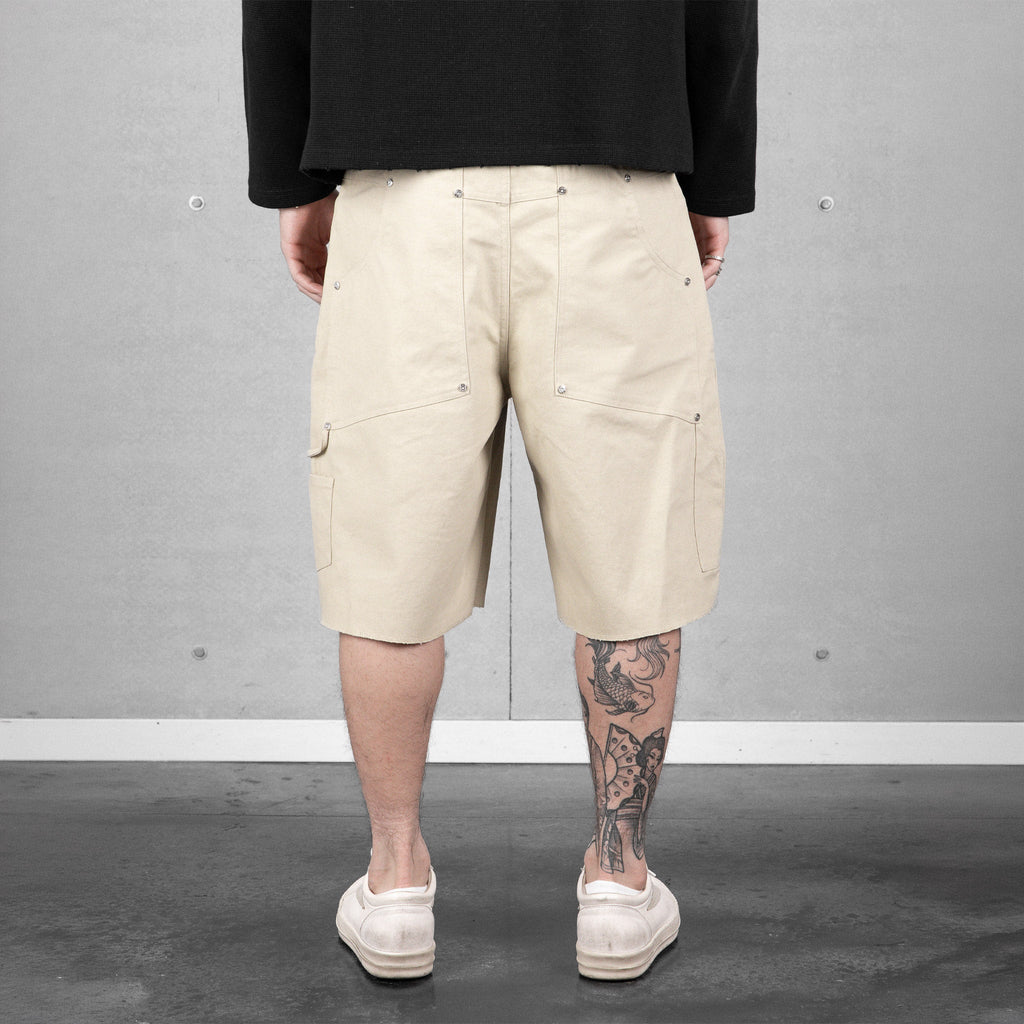Commons Double Knee Canvas Short Cream