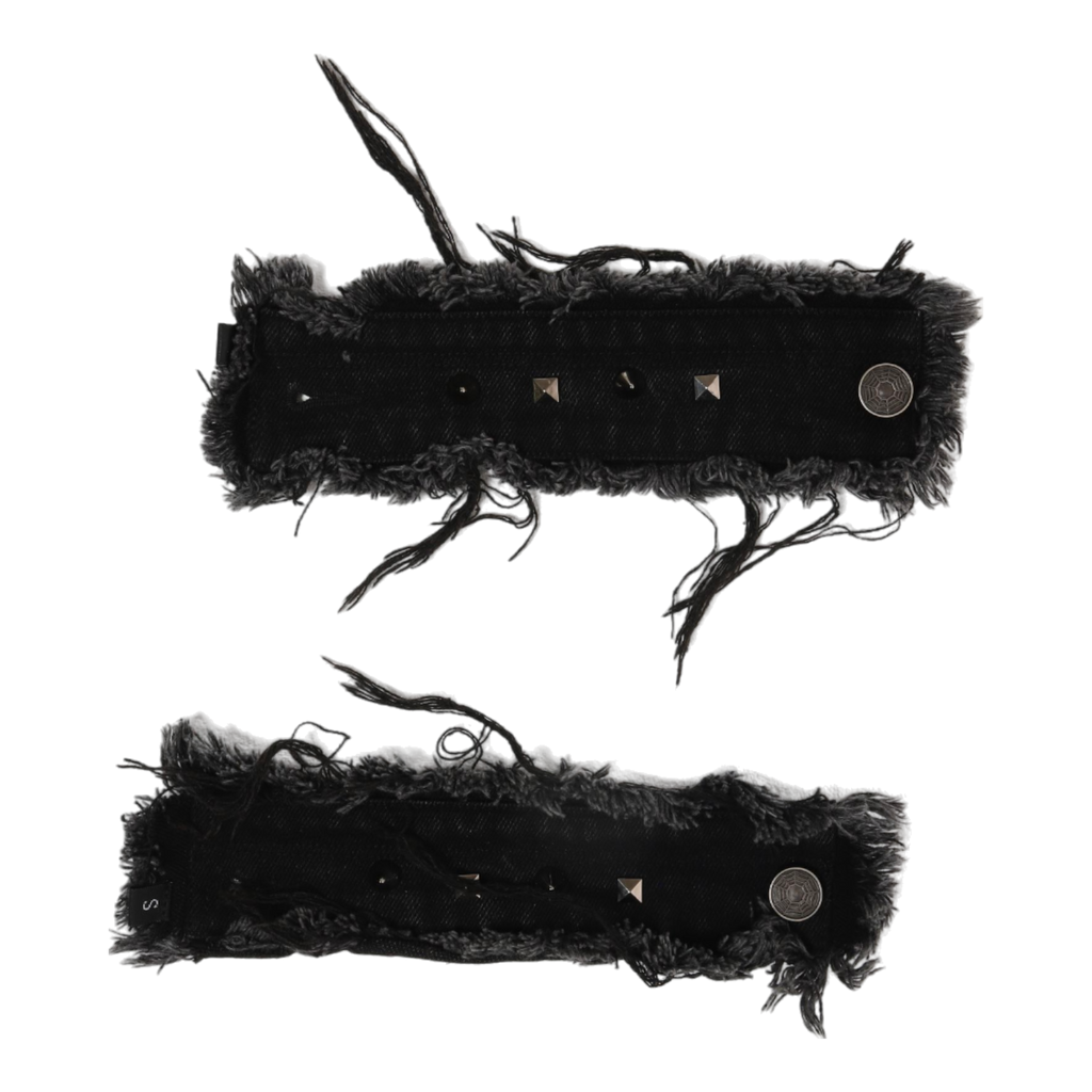BL SPIKED DENIM BRACELET (PAIR OF TWO)