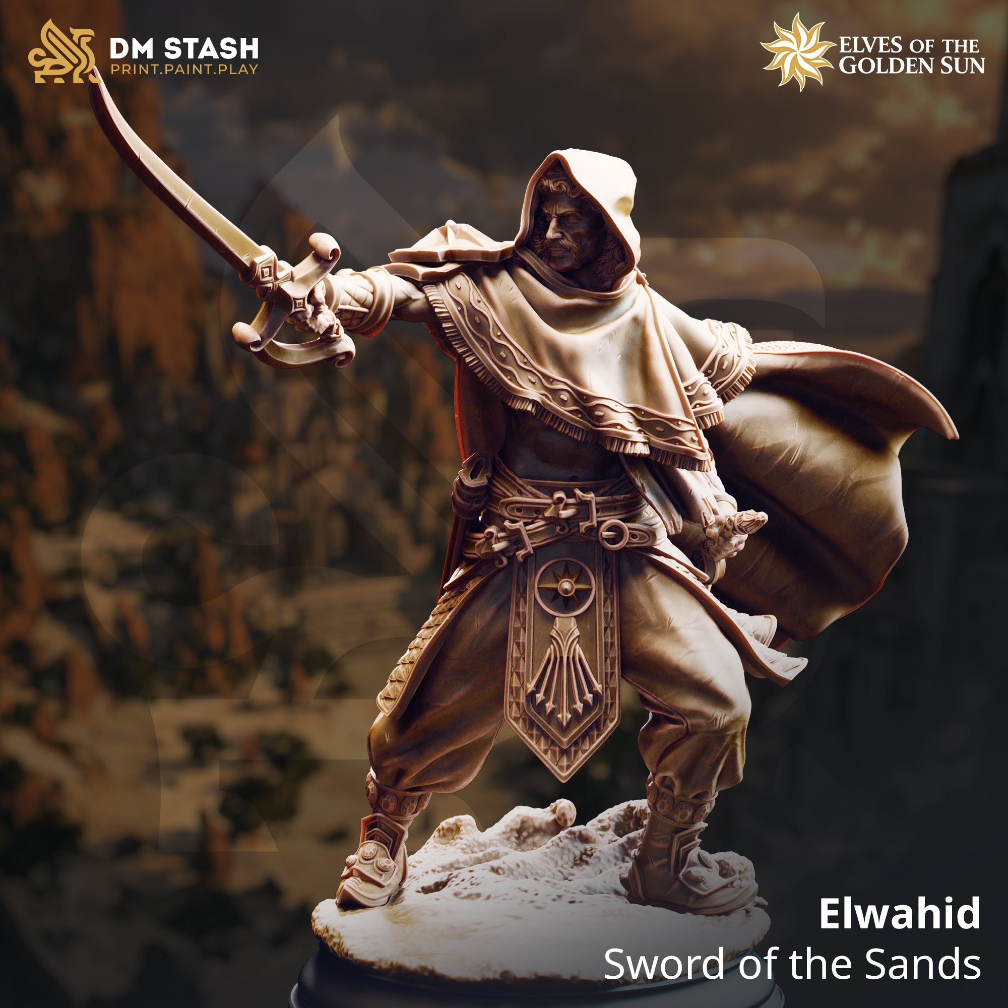 Elwahid, Sword of the Sands (Male Human Rogue)