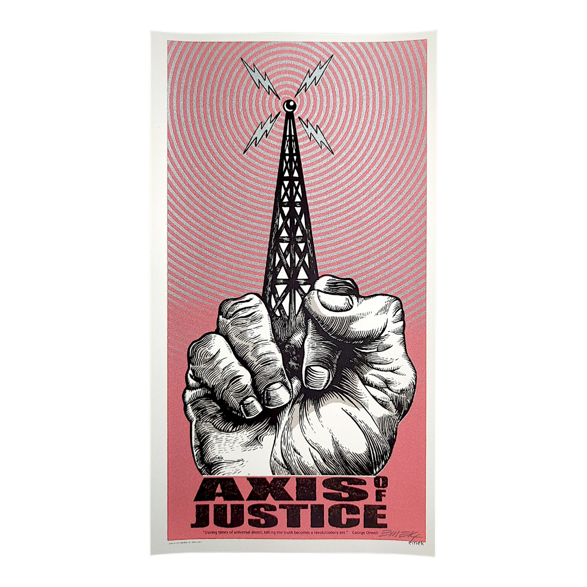 Emek Axis of Justice Mini Print