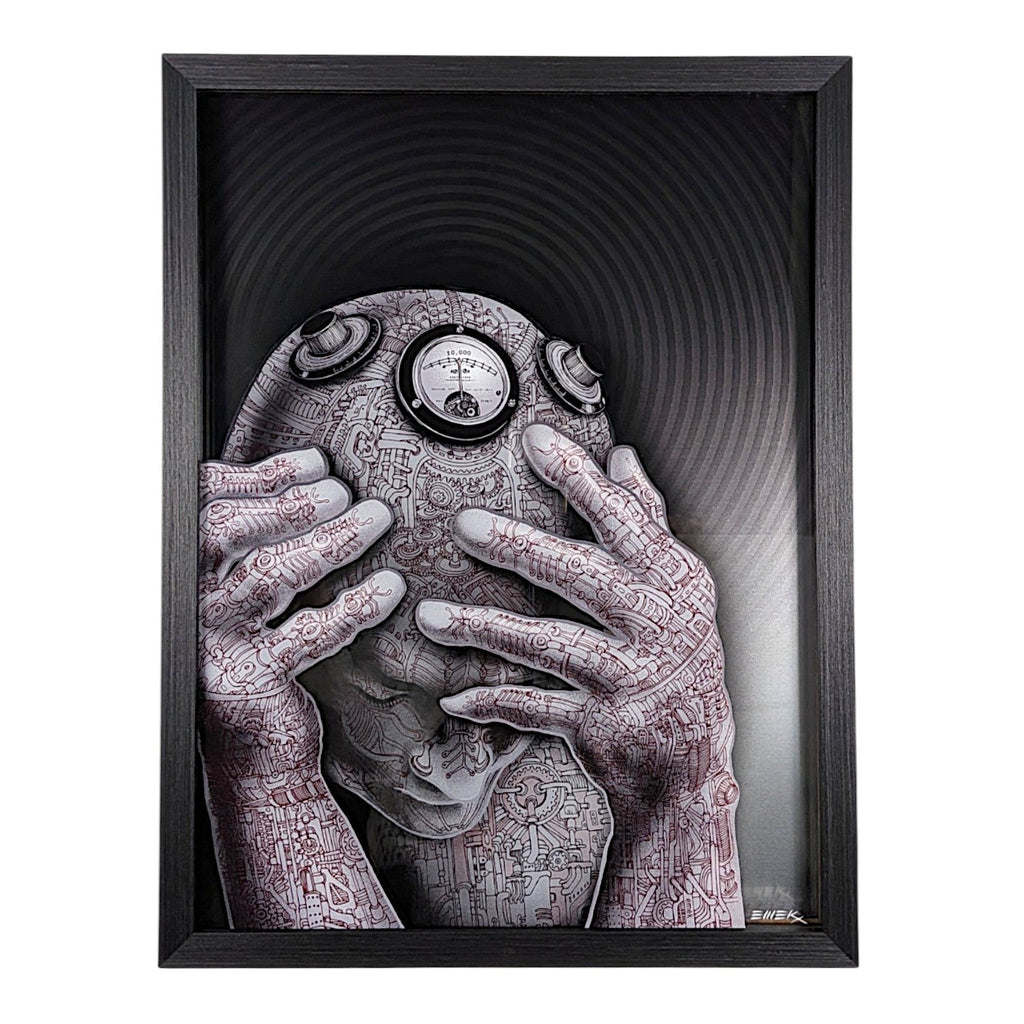 Emek "Cyberman" Framed Acrylic Diorama