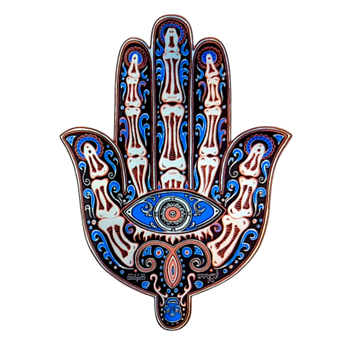 Emek Eternal Hasma Hand Holographic Sticker