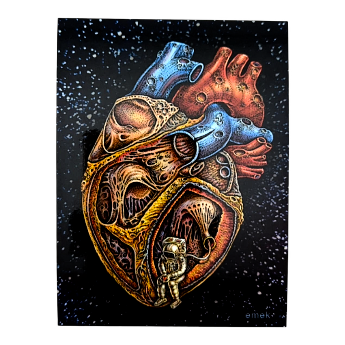 Emek Space Heart Sticker