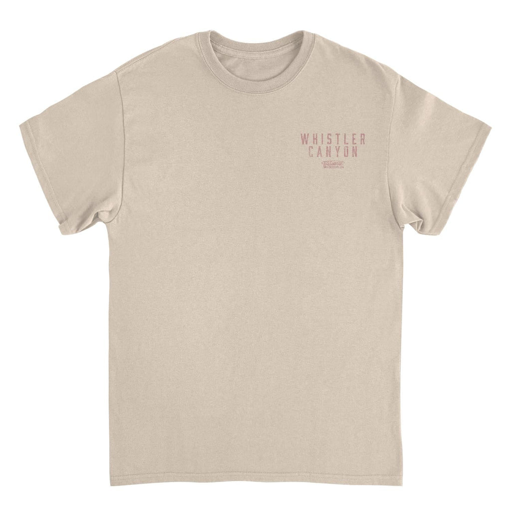Snowboarding Whistler Light Front & Back Print T-Shirt