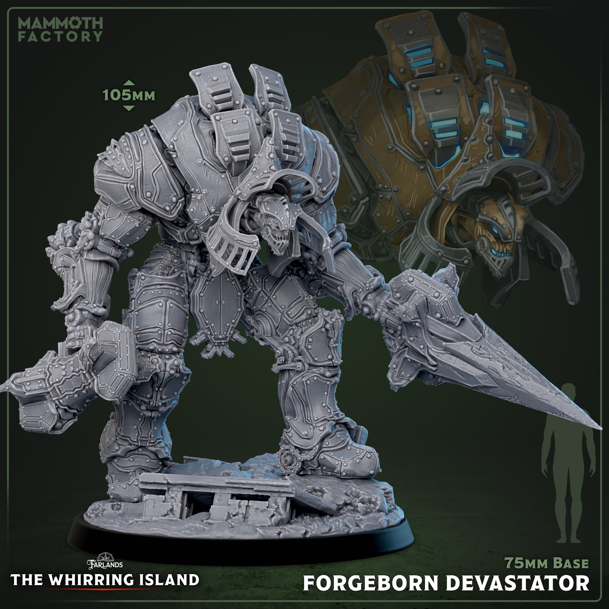 Forgeborn Devastator (Hulking Mechanized Guardian)
