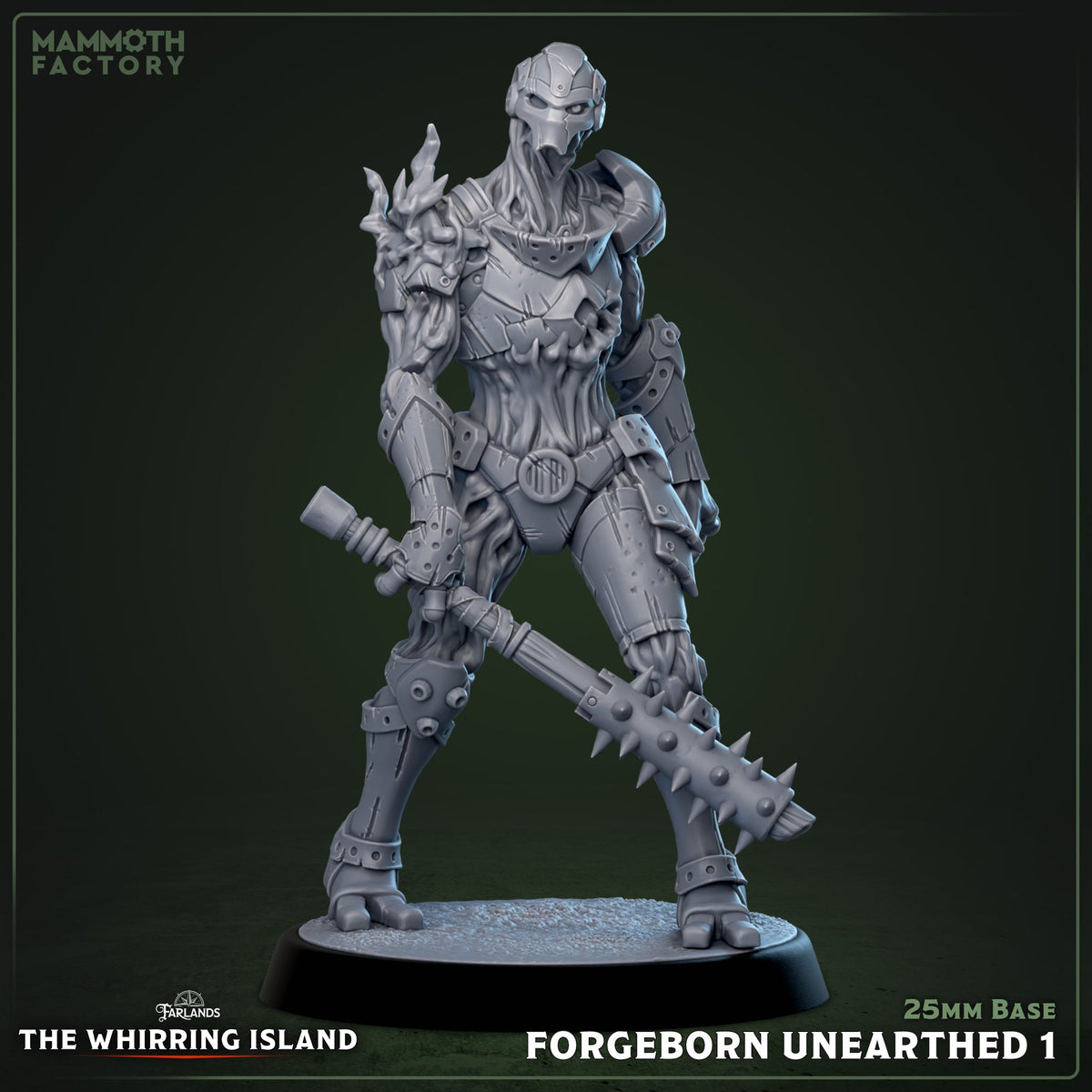 Forgeborn Unearthed: Sculpt 1 (Mycelial Warforged Soldier)
