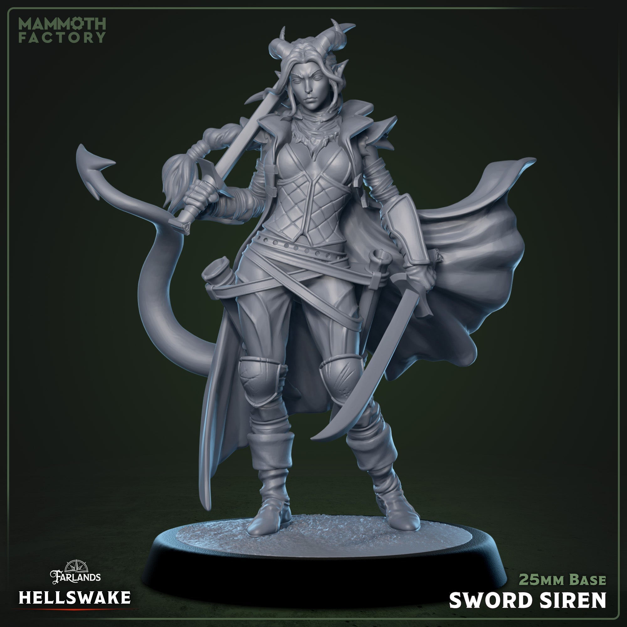 Hellswake Sword Siren (Female Tiefling Fighter)