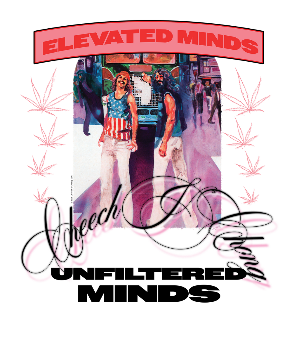 Cheech & Chong Elevated Minds Unfiltered Minds T-Shirt