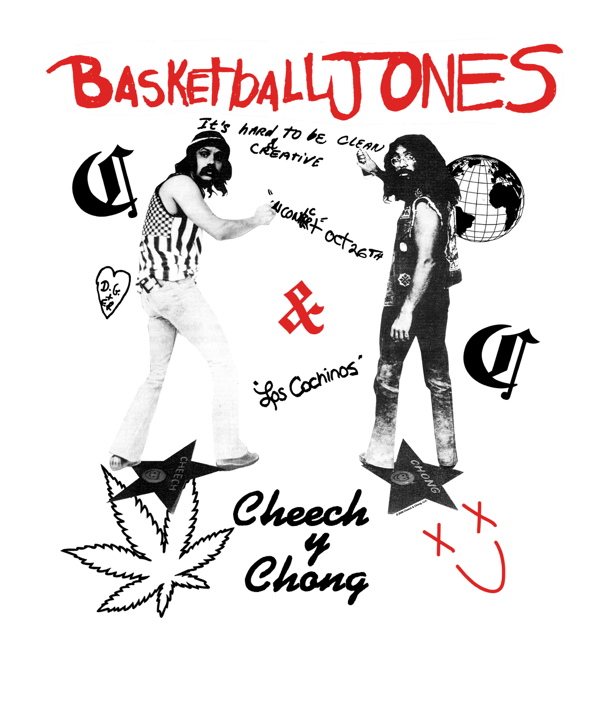 Cheech & Chong Basketball Jones Retro T-Shirt