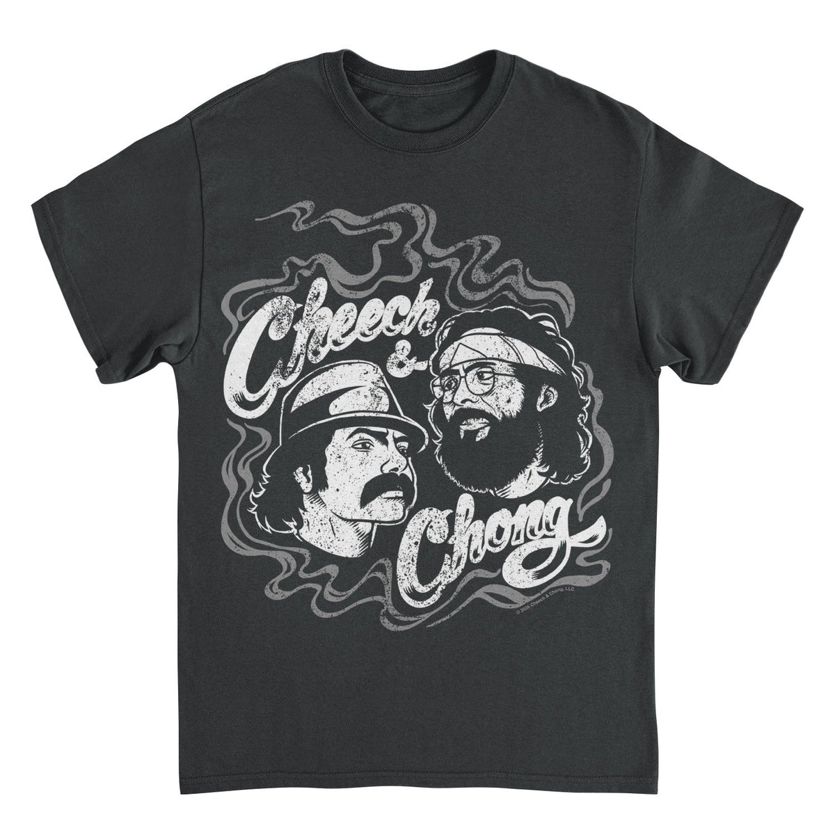 Cheech & Chong Classic Duo Smoke Logo T-Shirt