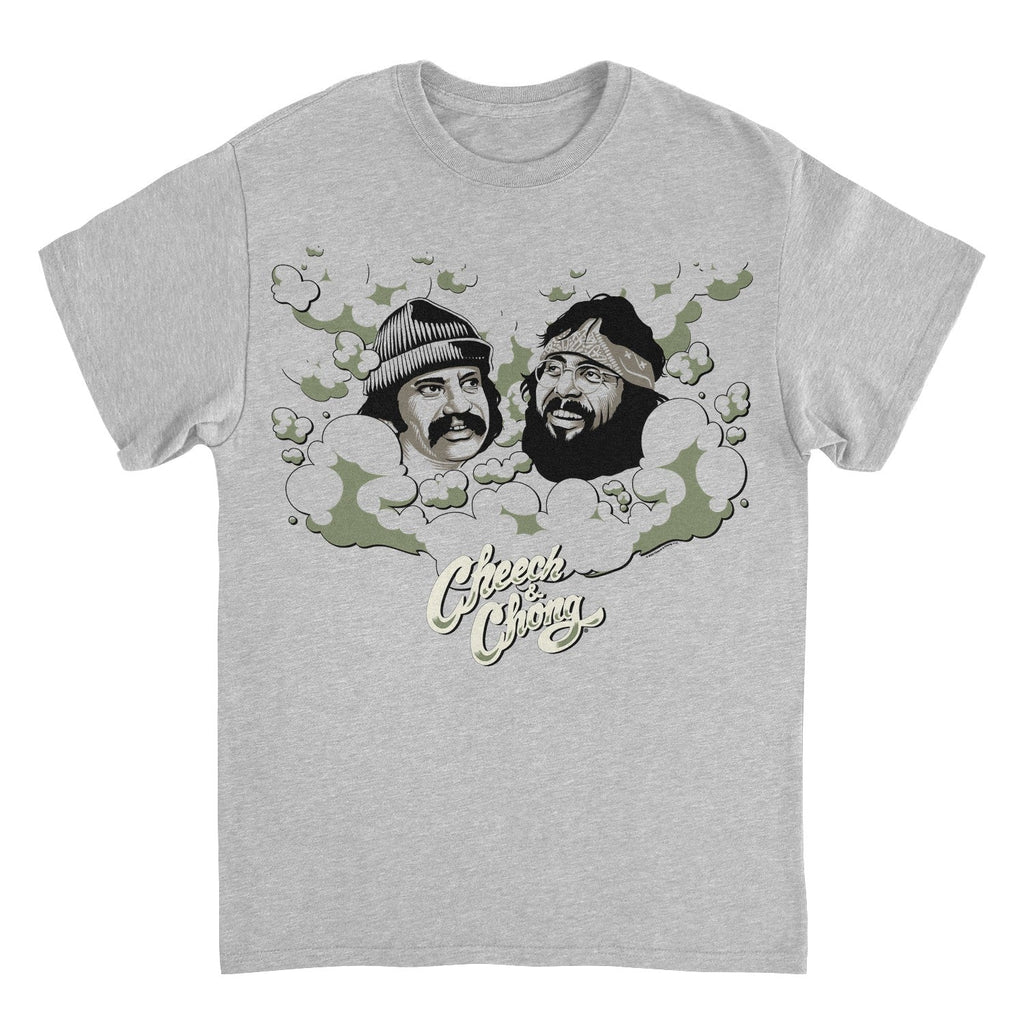 Cheech & Chong Faces Smoke Cloud T-Shirt