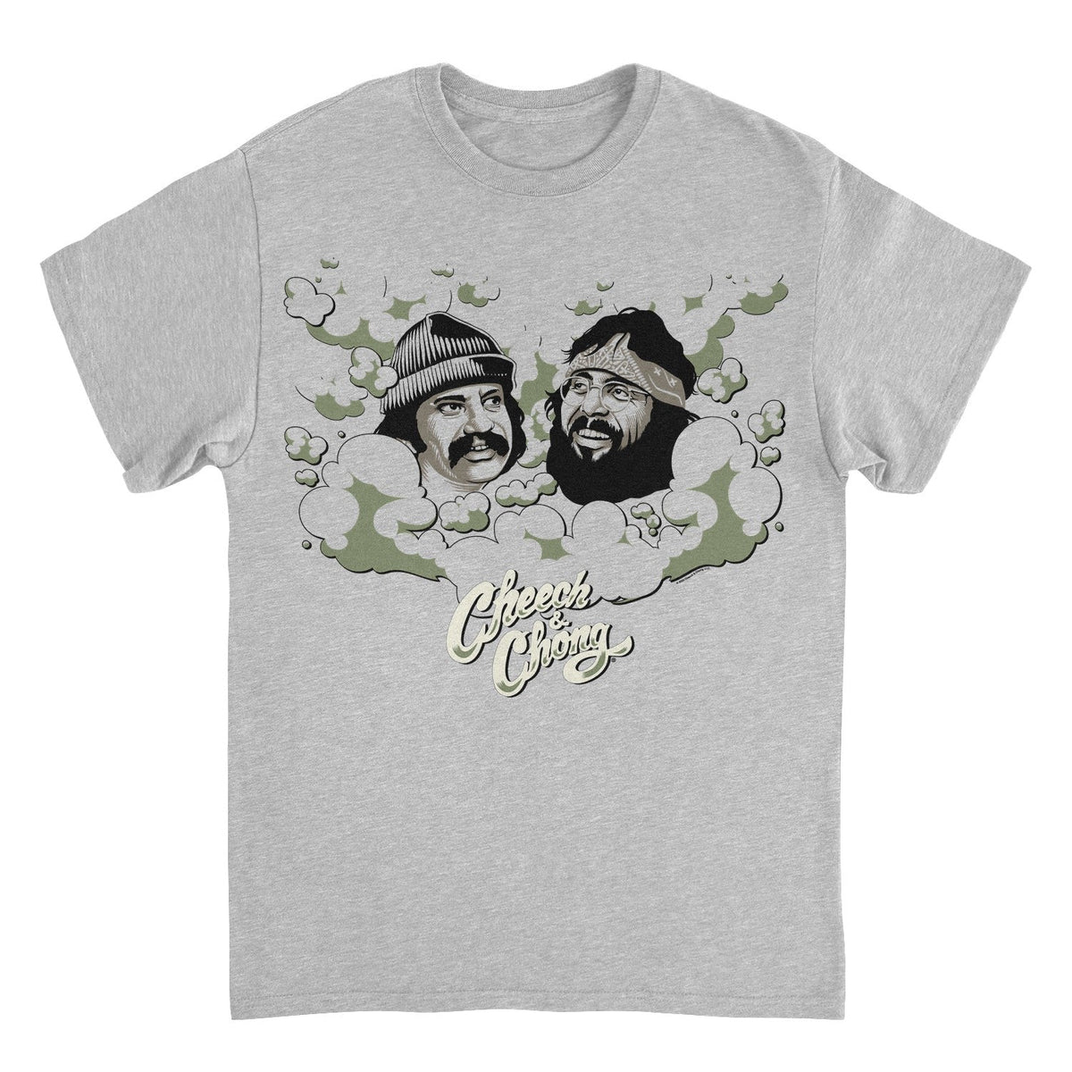 Cheech & Chong Faces Smoke Cloud T-Shirt