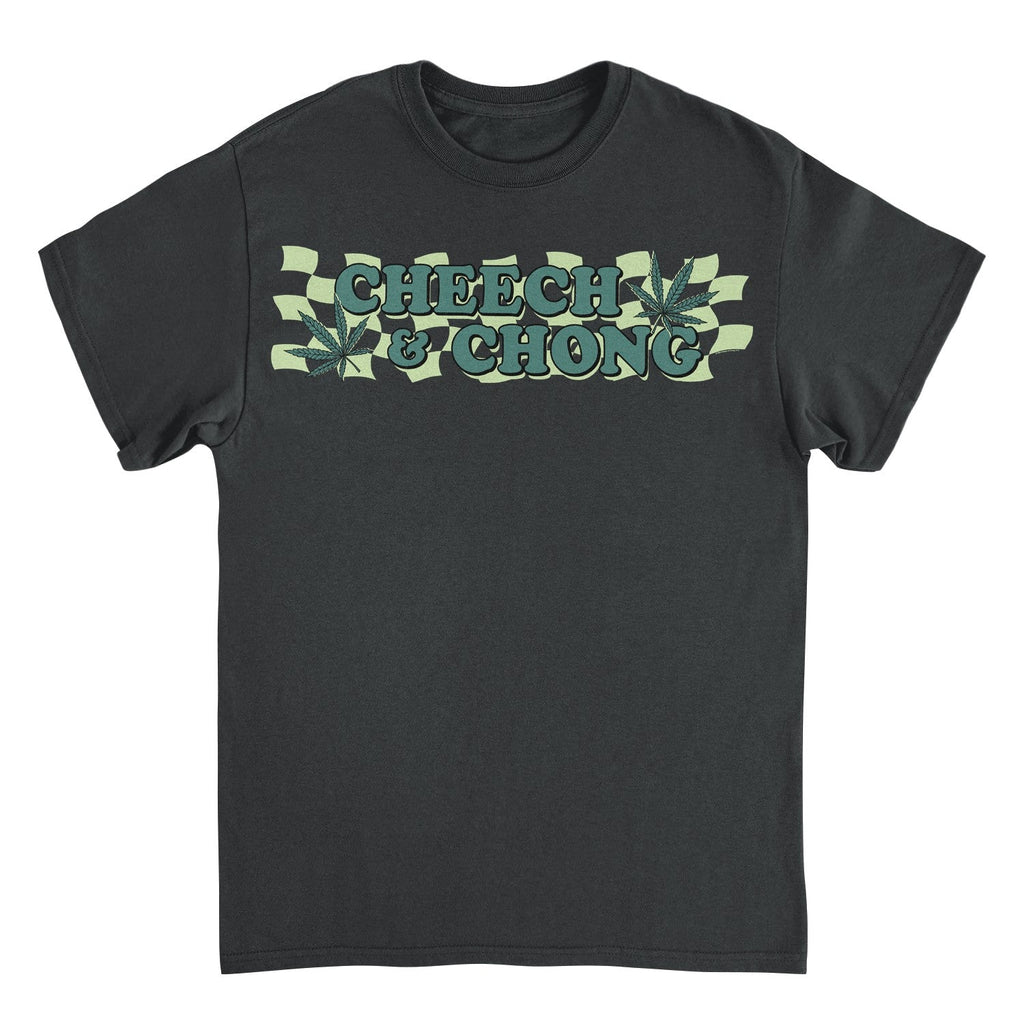 Cheech & Chong Checkered Leaf T-Shirt