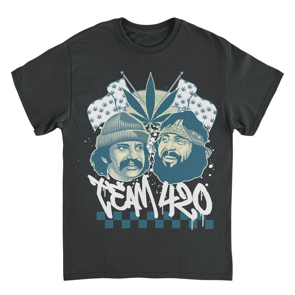 Cheech & Chong Team 420 Duo Leaf Flags T-Shirt
