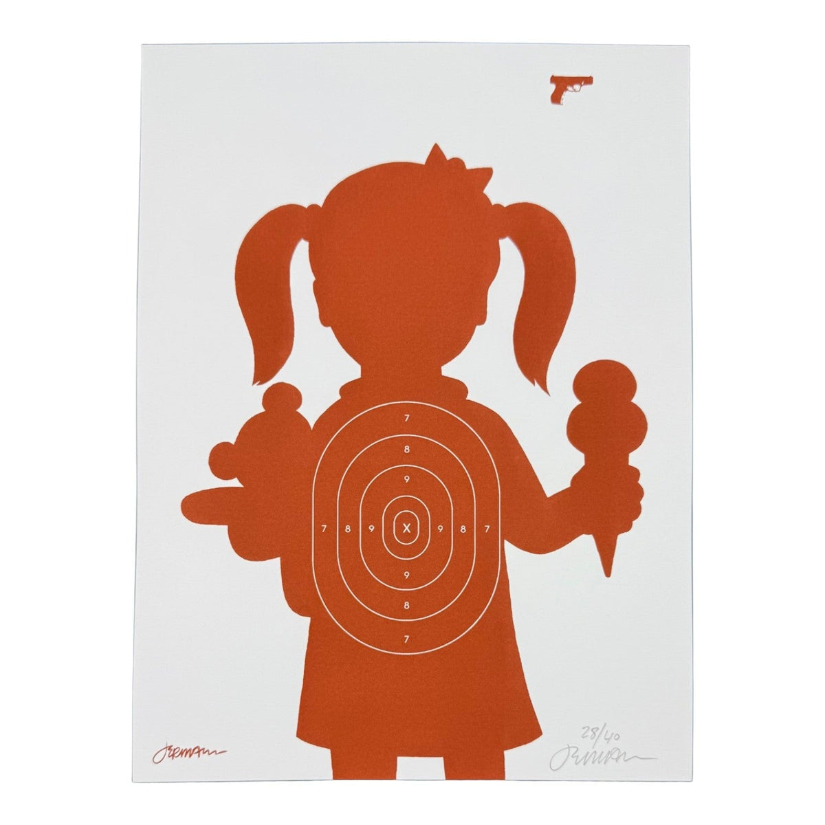Jermaine Rogers "Collateral Damage USA (Keyline)" Print