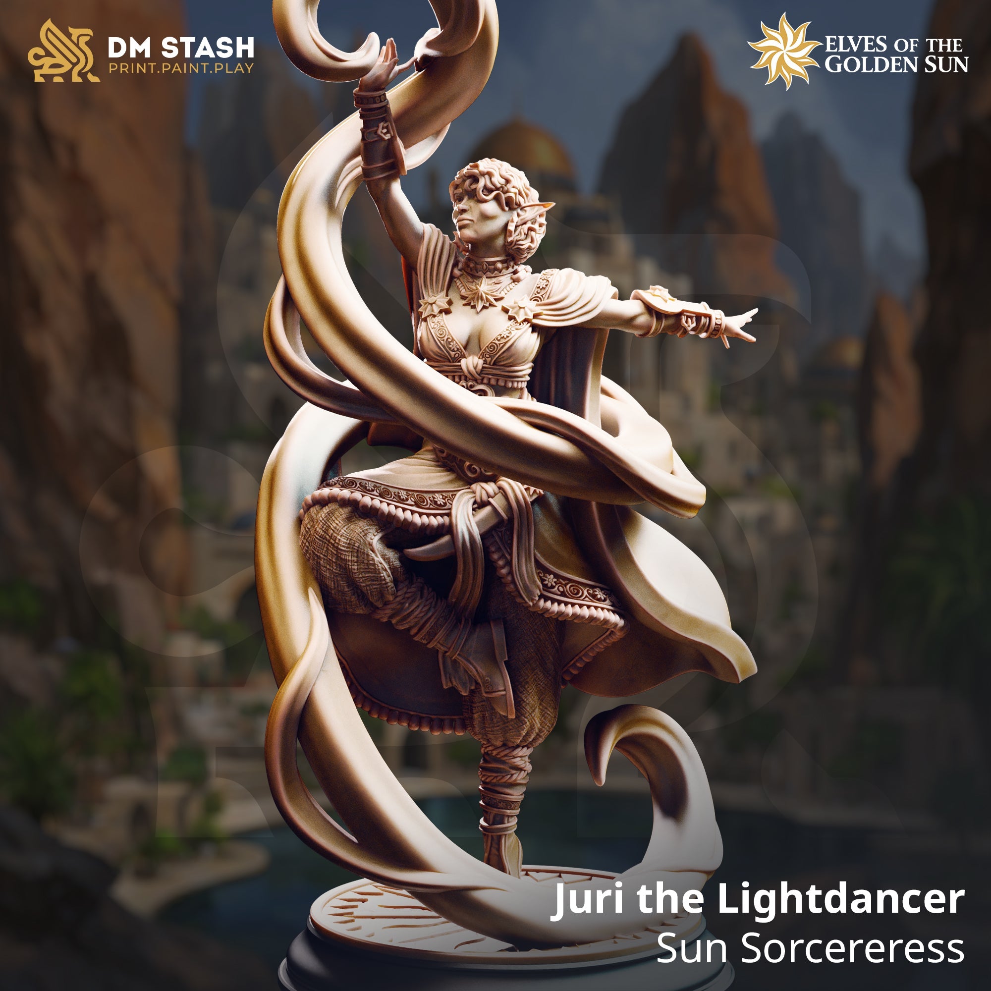 Juri the Lightdancer, Sun Sorcereress (Female Sun Elf Sorcerer)